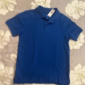 GAP Vibrant Blue Kids Polo Shirt- Size M, 8